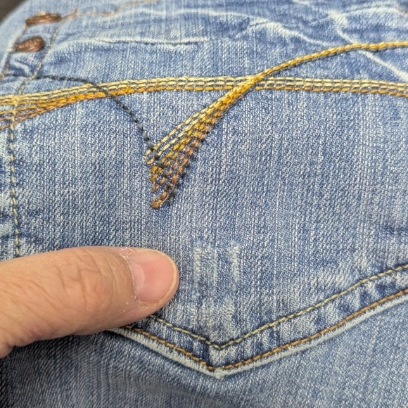 H & G size 11 juniors denim flare jeans - Picture 13 of 16